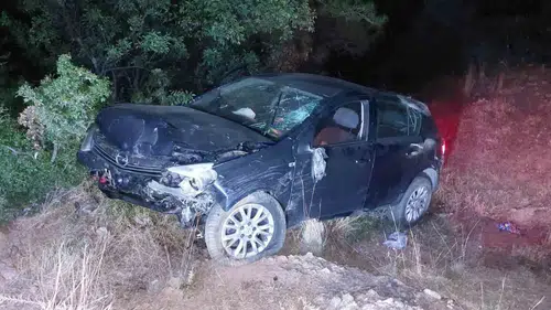 Aydın’da korkutan kaza: Kontrolden çıkan otomobil tarlaya savruldu