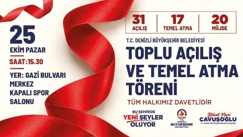 Denizli’de dev yatırım seferberliği: 16,2 milyar liralık 68 proje için geri sayım başladı