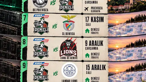 Denizli’nin Avrupa gururu sahne alıyor: İlk durak BC Prievidza
