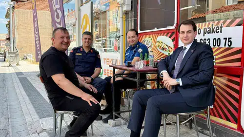 Hisarcık'ta saha mesaisi: Kaymakam Atam'dan esnafa yakın markaj