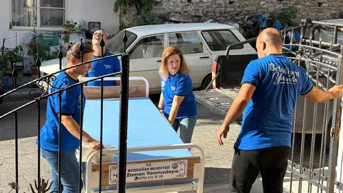 Bozdoğan’da gönül belediyeciliği: İhtiyaç sahiplerinin evine huzur taşıyorlar