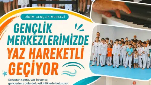 Didim'de yaz tatili sanata ve spora dönüştü: Gençler yeteneklerini keşfediyor