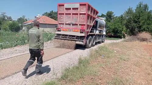 Çameli’de ulaşım seferberliği: Başkan Arslan sahadaki çalışmaları denetledi