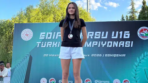 Aydınlı genç yetenekten pistlerde gümüş madalya gururu