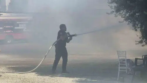 Bodrum’da korku dolu anlar: Personel lojmanından yükselen dumanlar gökyüzünü kapladı