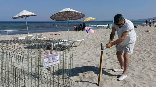 Kuşadası sahillerinde yüzleri güldüren keşif: Caretta carettalar için yeni yuvalama alanı