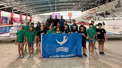 Samsun’daki havuzdan Aliağa’ya büyük gurur: Genç kulaçlar tarih yazdı
