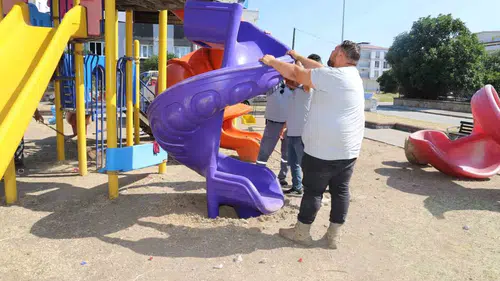 Nazilli’de çocukların yüzü gülecek: Parklar baştan aşağı yenileniyor