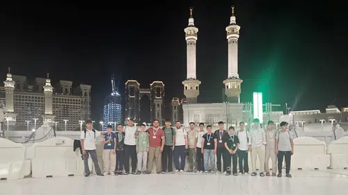 Kutsal topraklarda 15 Temmuz nöbeti: Aydınlı genç hafızlardan anlamlı vefa