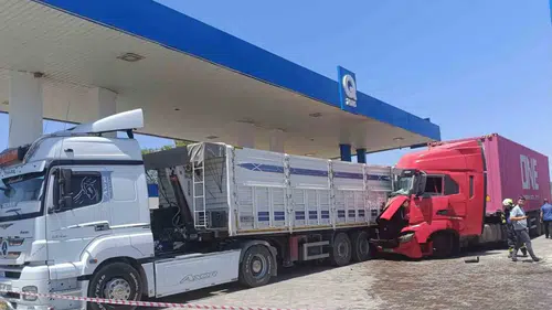 Direksiyon başında kabus: Akaryakıt istasyonunda dehşet anları