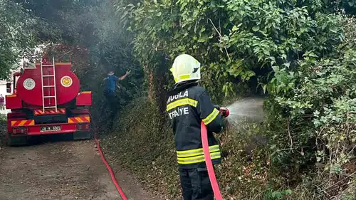 Menteşe'de korkutan dumanlar: Ekipler alevlere geçit vermedi