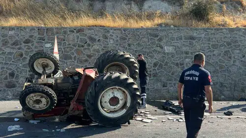 Aydın'da feci kaza: Tır ile traktör çarpıştı, bir kişi yaşamını yitirdi