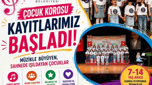 Nazilli’de Minik Sesler İçin Yeni Dönem: Çocuk Korosu Kayıtları Başladı