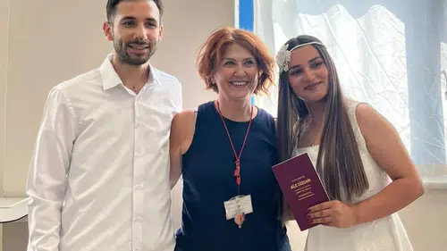 Hastane odasında sürpriz nikah: Aşkları engel tanımadı