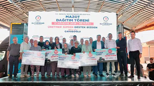 Denizli’de tarlanın bereketi belediyeden gelen mazot desteğiyle artacak