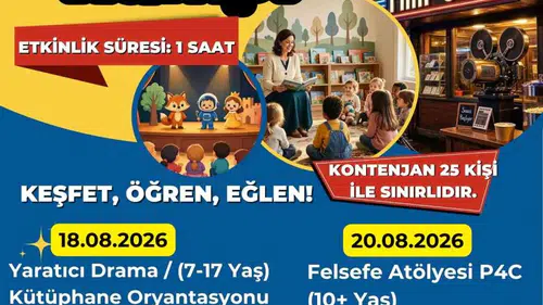 Aydın'da kütüphane şenliği başlıyor: 4 gün boyunca eğlence ve öğrenme bir arada