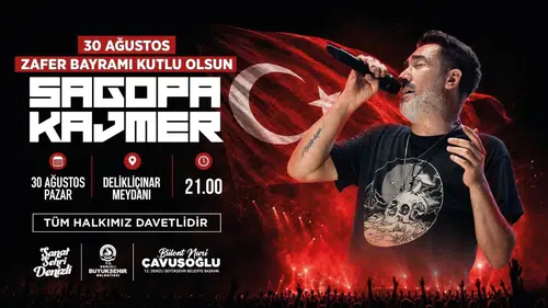 Denizli’de 30 Ağustos Coşkusu Sahneye Taşınıyor: Sagopa Kajmer Delikliçınar’da