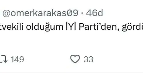 İYİ Parti’de sürpriz ayrılık: Ömer Karakaş milletvekilliği görevinden istifa ettiğini açıkladı