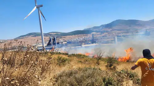 Aliağa’da Fabrika Bölgesinde Alev Alarmı: Otluk Alandaki Yangın Tesislere Sıçramadan Söndürüldü