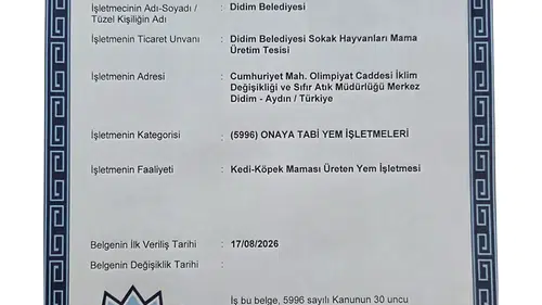 Didim'de can dostlar için resmi üretim dönemi: Bakanlıktan tam not aldı