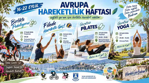 Bodrum’da hareketli günler: Sağlıklı bir gelecek için pedal çevirip matınızı kapın