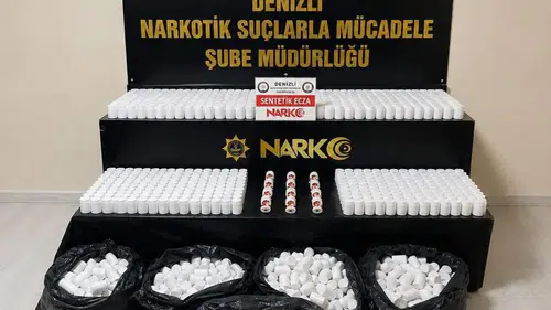 Denizli narkotik ekiplerinden dev darbe: 100 binin üzerinde hap ele geçirildi