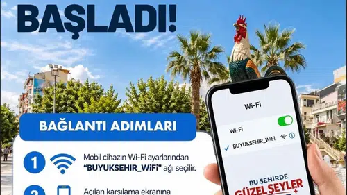 Denizli’de dijital dönüşüm hamlesi: Şehrin kalbinde ücretsiz internet dönemi başladı