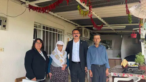 Sultanhisar'da kapı kapı dolaşıyor: Devletin sıcak yüzü evlere taşınıyor