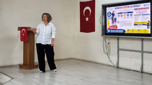 Sarıgöl'de okulların gizli kahramanlarına hayati eğitim