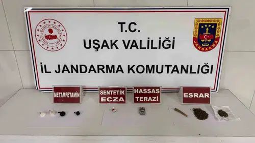 Uşak’ta zehir tacirlerine jandarma darbesi: 4 tutuklama