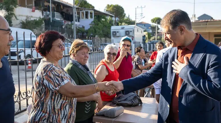 Başkan Tugay'dan Uzundere Cemevi'nin yenilenmesi için destek sözü ve anlamlı aşure etkinliği mesajı