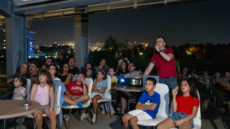 Bornova'da 8500 yıllık tarihin gölgesinde unutulmaz gökyüzü gözlemi