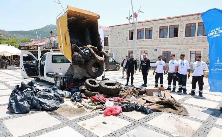 Yeni Foça’da denizden çıkanlar şaşırttı