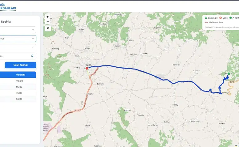 Minibüs ulaşımında dijital kolaylık