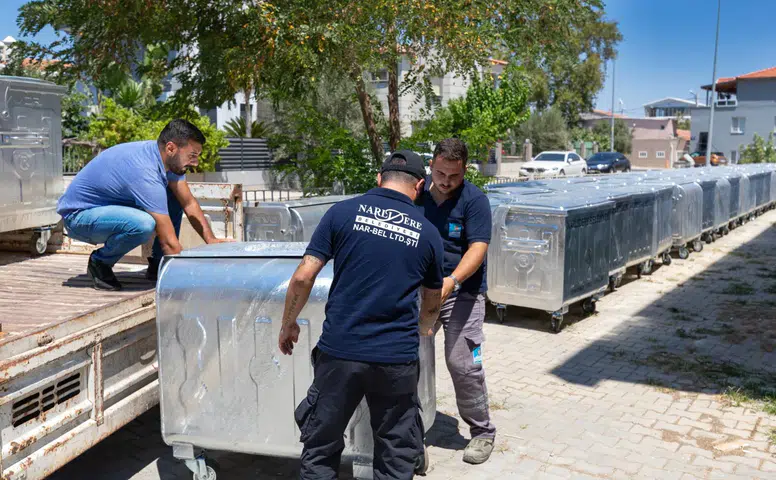 Narlıdere Belediyesi’nden Çevre Temizliği İçin 200 Yeni Çöp Konteyneri