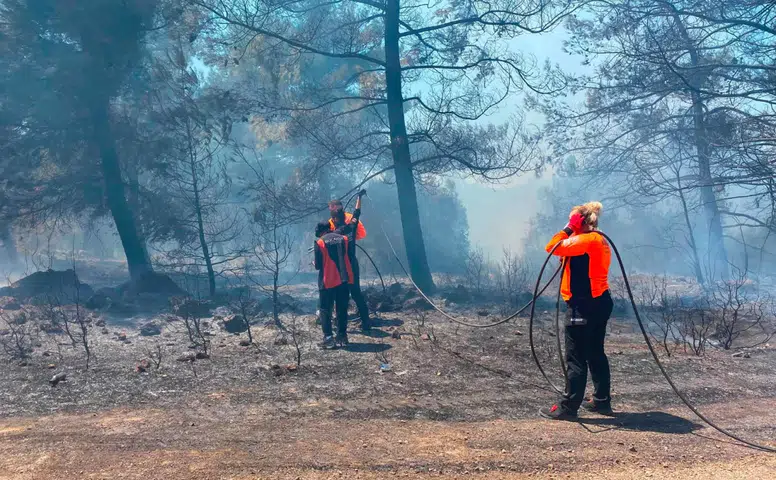 Buca'nın Kahramanları Yangınla Mücadelede Aktif Rol Alıyor