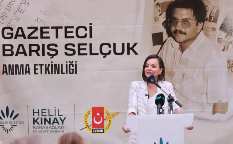 Karabağlar ‘da Gazeteci Barış Selçuk saygıyla anıldı