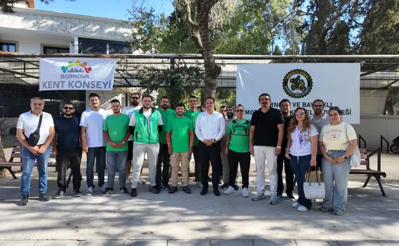 Bornova’da Moto Kuryeler buluşması