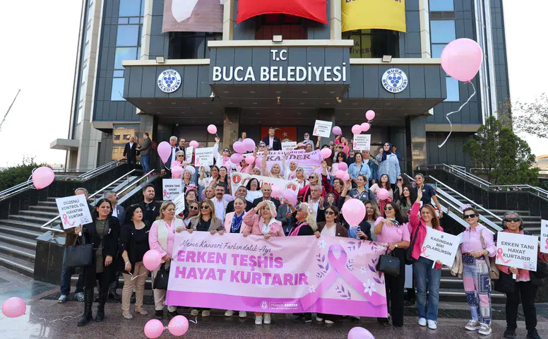 Buca’da meme kanseri için Pembe Yürüyüş - Buca’da Pembe Yürüyüşle hayata bir adım