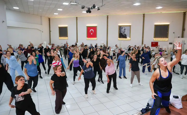 Bucalı kadınlar kış spor kurslarını çok sevdi