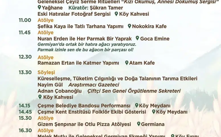 Germiyan’ın Kültürü, Lezzetleri ve Hafızası Bu Şenlikte Buluşuyor