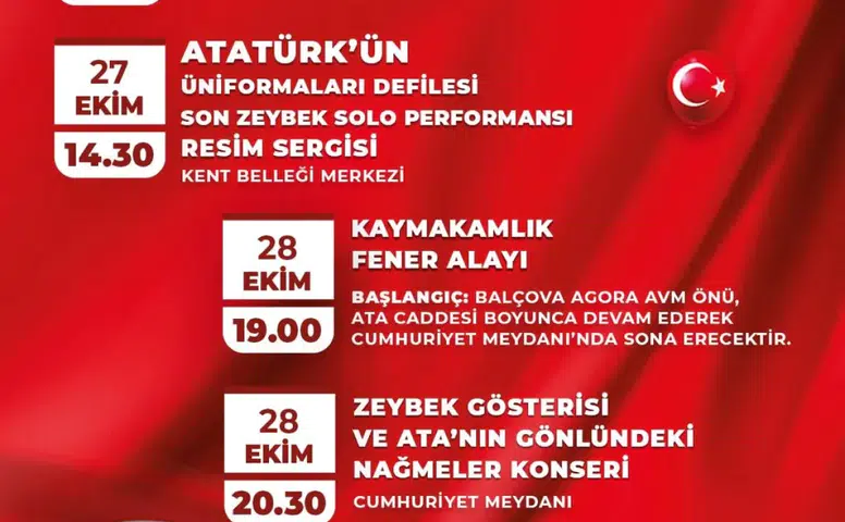 Balçova’da Cumhuriyet Coşkusu Sokaklara Taşacak!