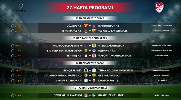 Lig fikstürü belli oldu