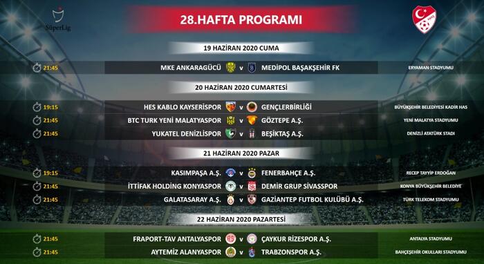 Lig fikstürü belli oldu