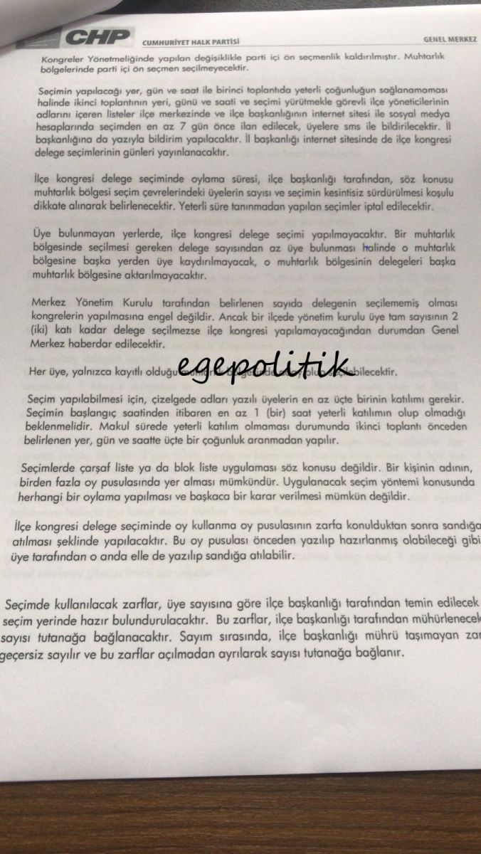 CHP GENEL MERKEZİ'NDEN SANDIK ÖNCESİ SON UYARI