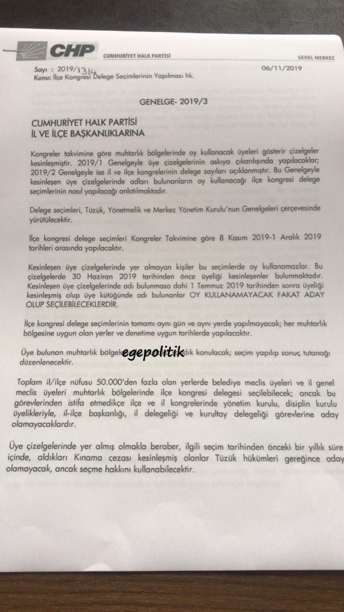 CHP GENEL MERKEZİ'NDEN SANDIK ÖNCESİ SON UYARI