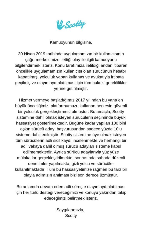 Scotty Sürücüsünden Genç Kadın Avukata Cinsel Saldırı İddiası