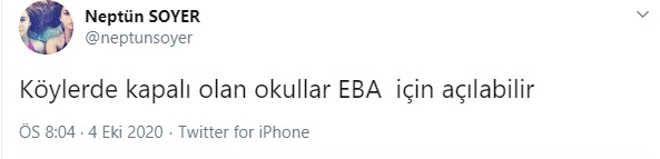 Neptün Soyer' den kapalı köy okulları için öneri