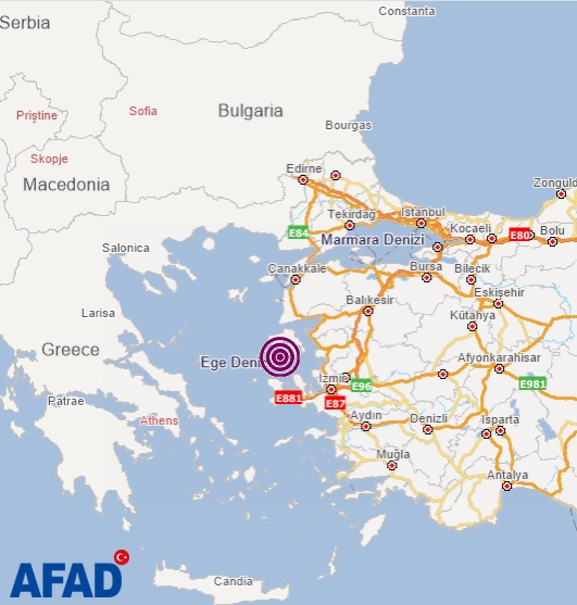 İzmir Karaburun'da 5,1 büyüklüğünde bir deprem daha