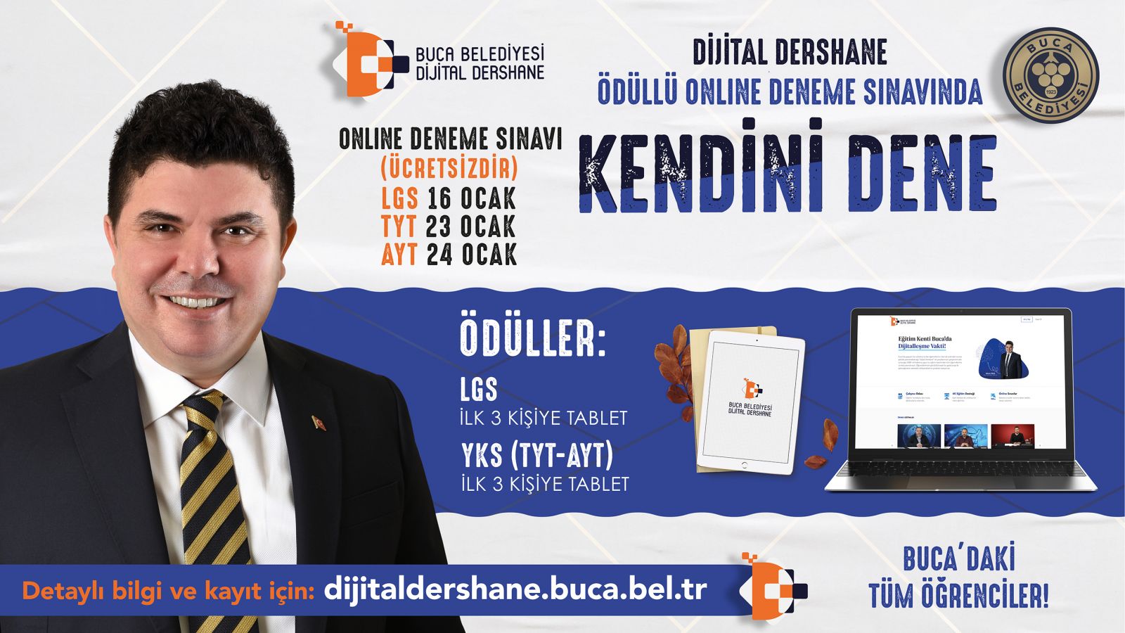Buca Belediyesi’nden gençlere ödüllü deneme sınavı